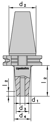 Upínač D8 | DIN 69871 AD