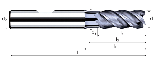 Válcová fréza NVDS (NB-NVDS)