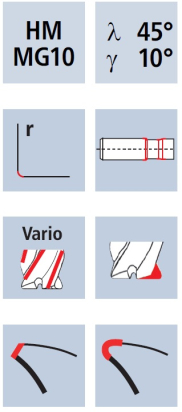 Válcová fréza E-Cut