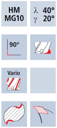 Válcová fréza AX (AX-NV2)