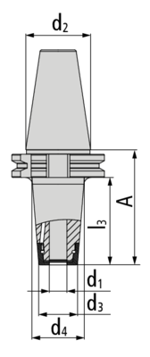 Upínač D12 | DIN 69871 AD