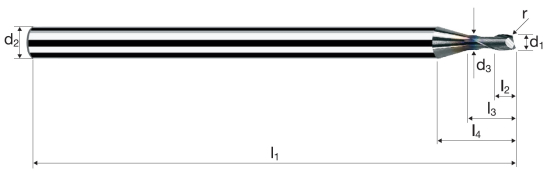 Rohová fréza Microcut