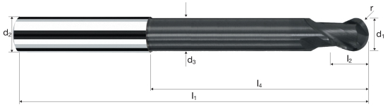 Kulová fréza SpheroX (SpheroXG)