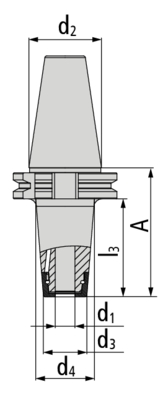 Upínač D6 | DIN 69871 AD