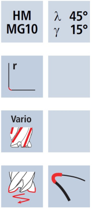 Válcová fréza NVS (NB-NVS)