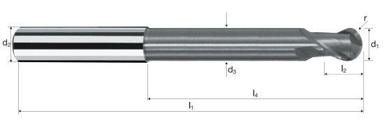 Kulová fréza SpheroX (Sphero-XF)