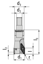 VDGT - K90° r1,0 D15 - 42 mm