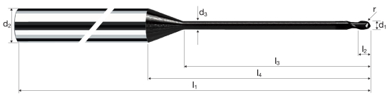 Kulová fréza MicroX (MicrospheroXG)