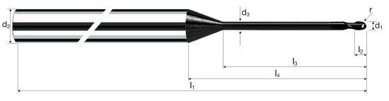 Kulová fréza MicroX (MicrospheroXG)