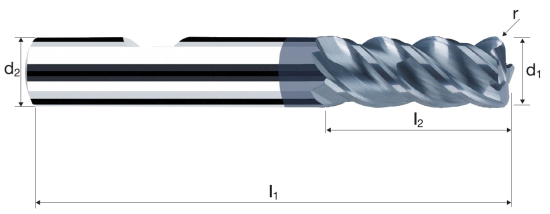 Rohová fréza NX (NX-RNVD)