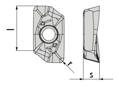 Břitová destička Slotworx® vel. L - nerez, těžkoobrobitelné materiály