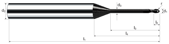 Kulová fréza MicroX (MicrospheroXG)