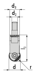 Kulová fréza pro 4-břité VBD