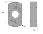 Břitová destička Fourworx® vel. S - ocel