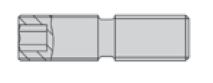 Závitové kolíky s vnitrním šestihranem M8x1,25 | M8x0,75 | Inbus 4